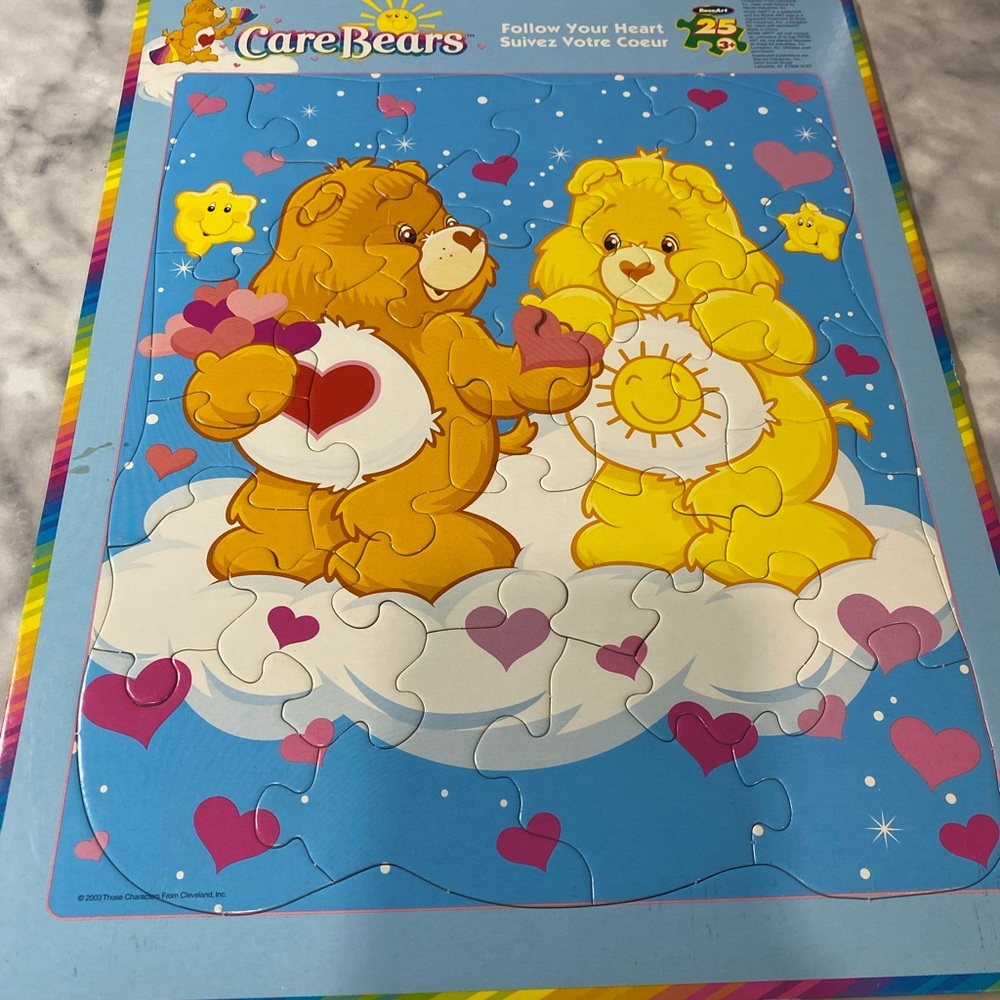 Care bear frame puzzle. Set of 3